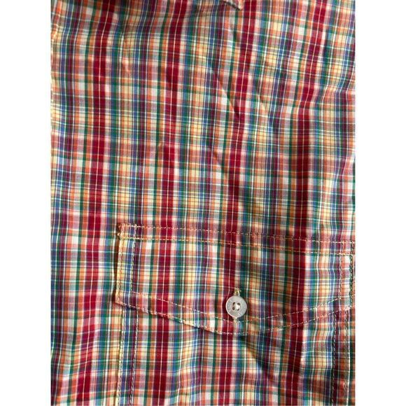 American Eagle Bright Plaid Short Sleeve Extra Large (XL) - Picture 6 of 6